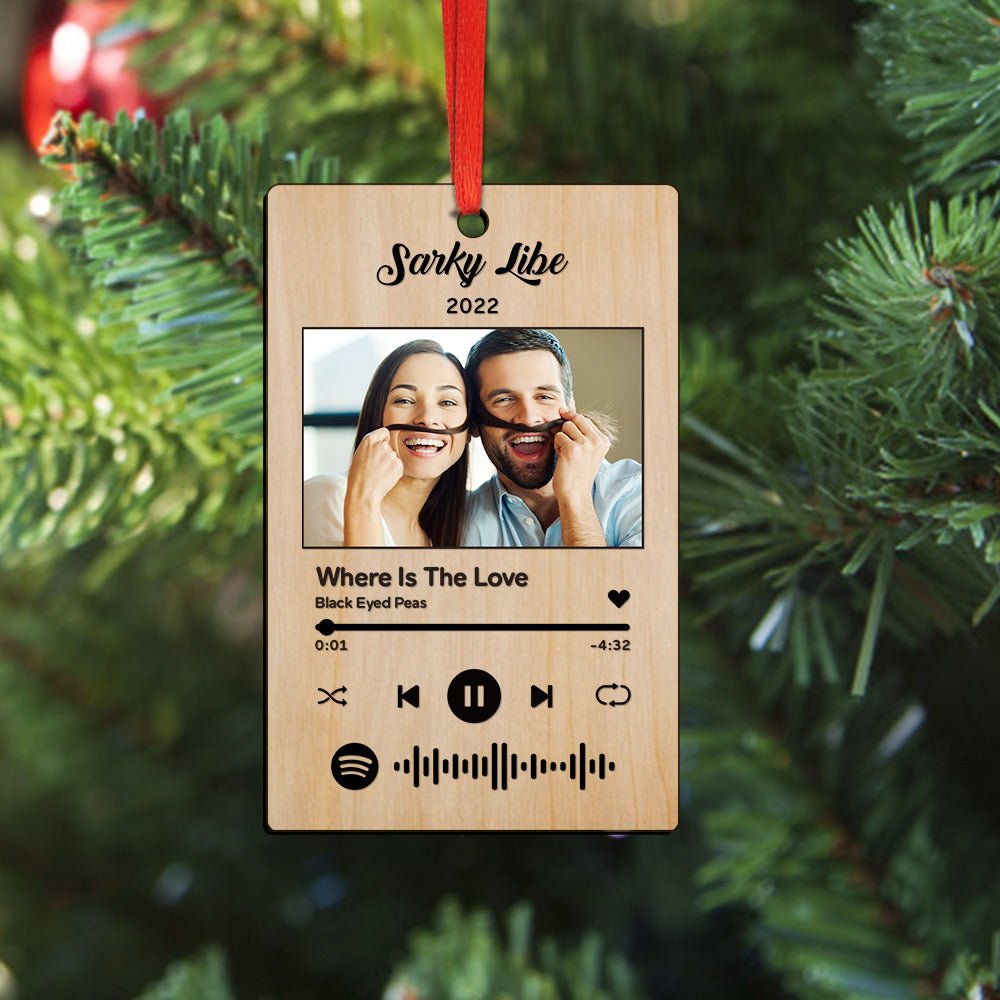 Custom Spotify Christmas Ornament Unique Gift for Christmas - Estrella & The Stars