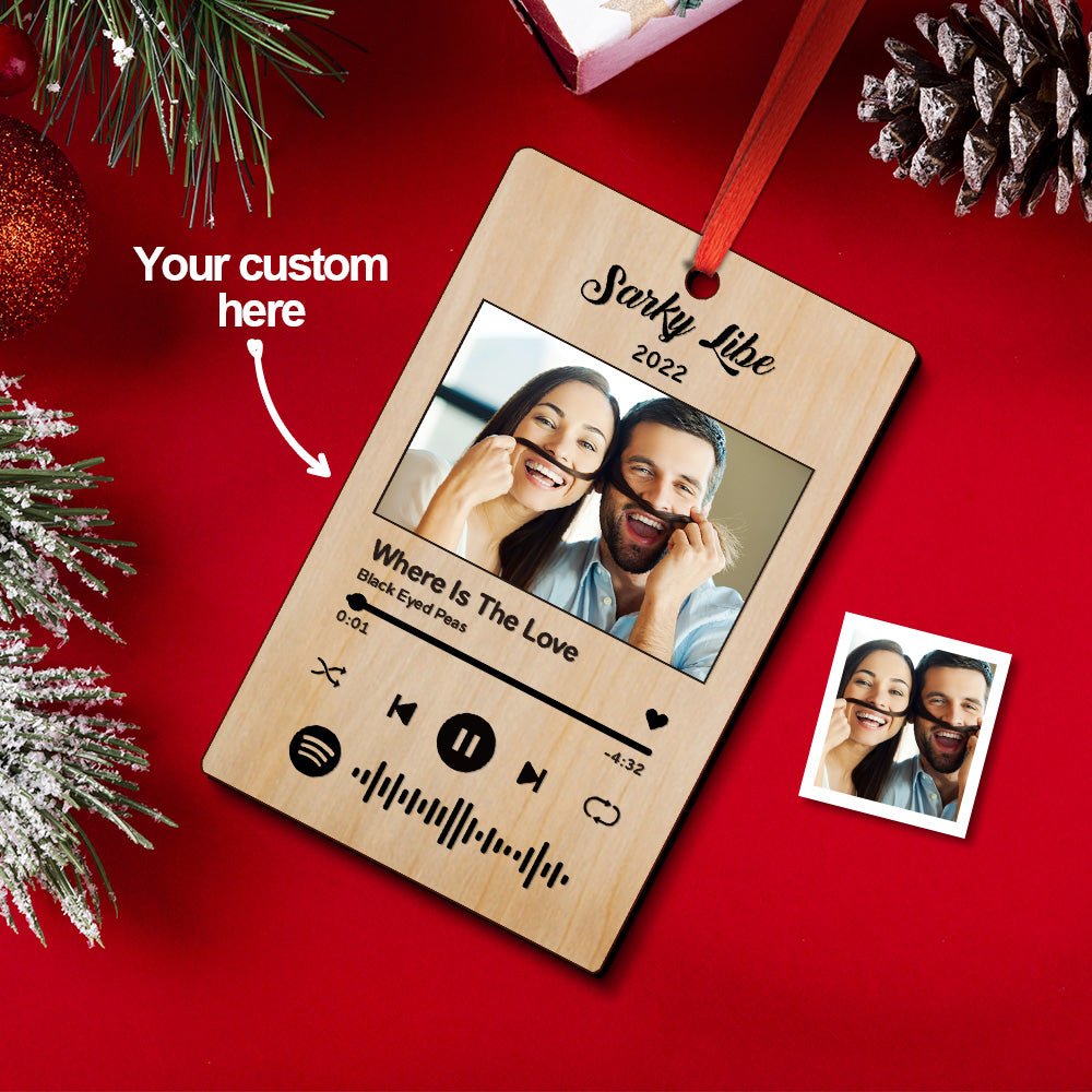 Custom Spotify Christmas Ornament Unique Gift for Christmas - Estrella & The Stars