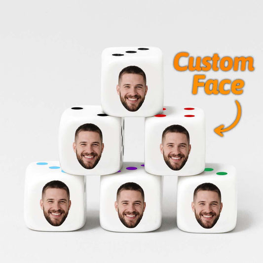 Custom Face Dice Birthday Gifts Funny Gift Party Game Gift Party Favors - Estrella & The Stars