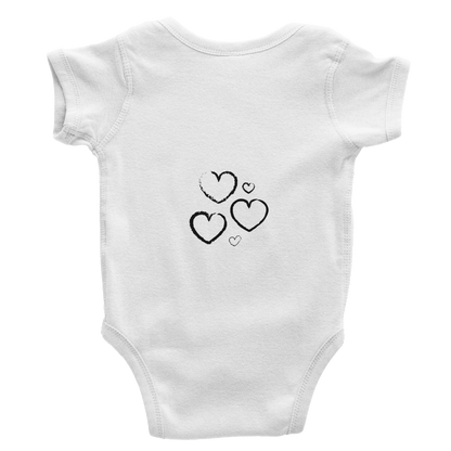 Classic Baby Short Sleeve Bodysuit White - Estrella & The Stars