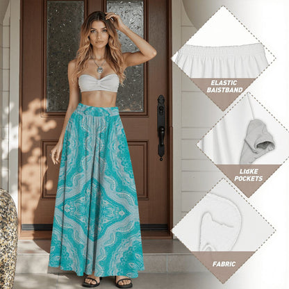 Women's Fashion: Midi Skirt with Pockets - Pocket Perfect Style! - Estrella & The Stars