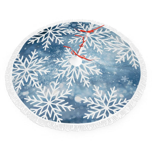 Tassel-Edged Christmas Tree Skirt - Estrella & The Stars
