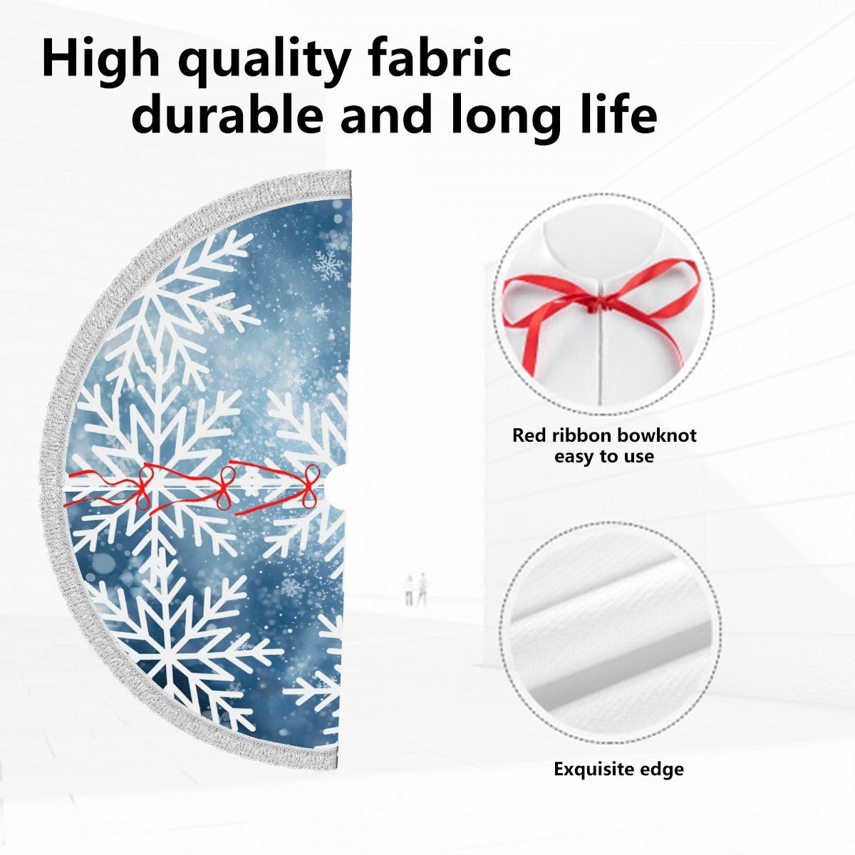 Tassel-Edged Christmas Tree Skirt - Estrella & The Stars