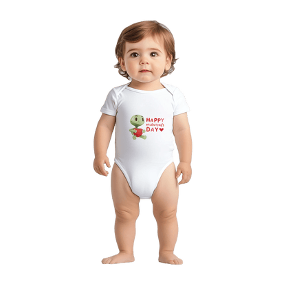 Classic Baby Short Sleeve Bodysuit White - Estrella & The Stars