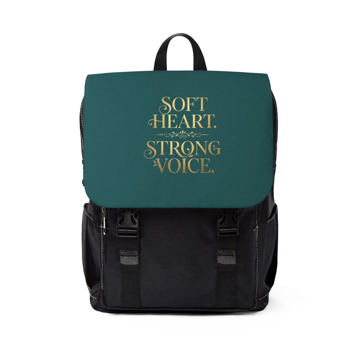 Backpack — "Soft Heart. Strong Voice." Inspirational Shoulder Backpack - Estrella & The Stars