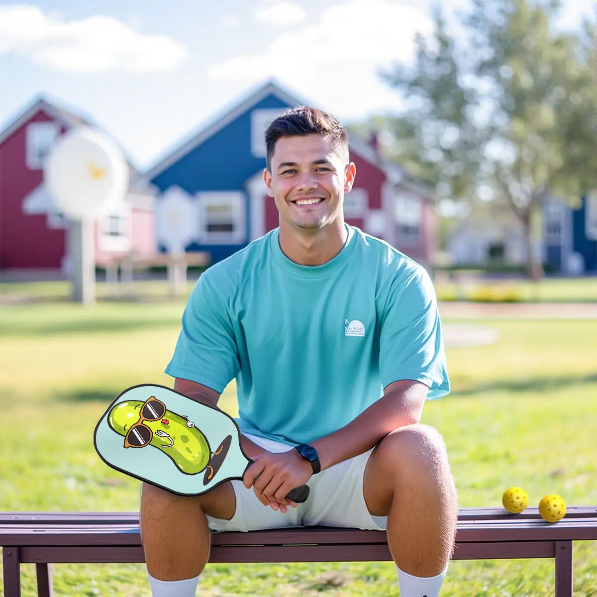 Vibrant Pickleball Paddle Set – Ideal Pickle Enthusiast Present - Estrella & The Stars