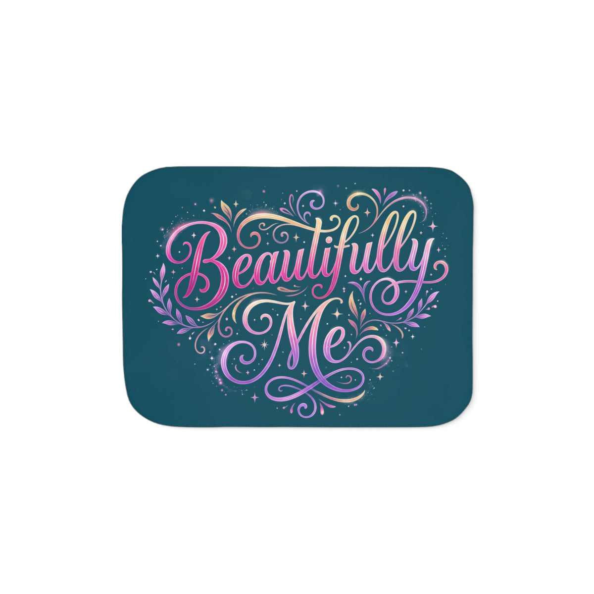 Beautifully Me Sherpa Blanket - Inspirational Cozy Throw for Self-Love Gifts - Estrella & The Stars