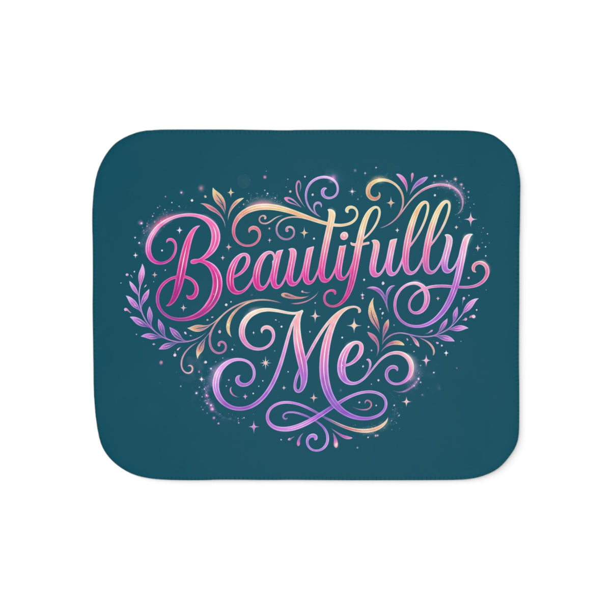 Beautifully Me Sherpa Blanket - Inspirational Cozy Throw for Self-Love Gifts - Estrella & The Stars