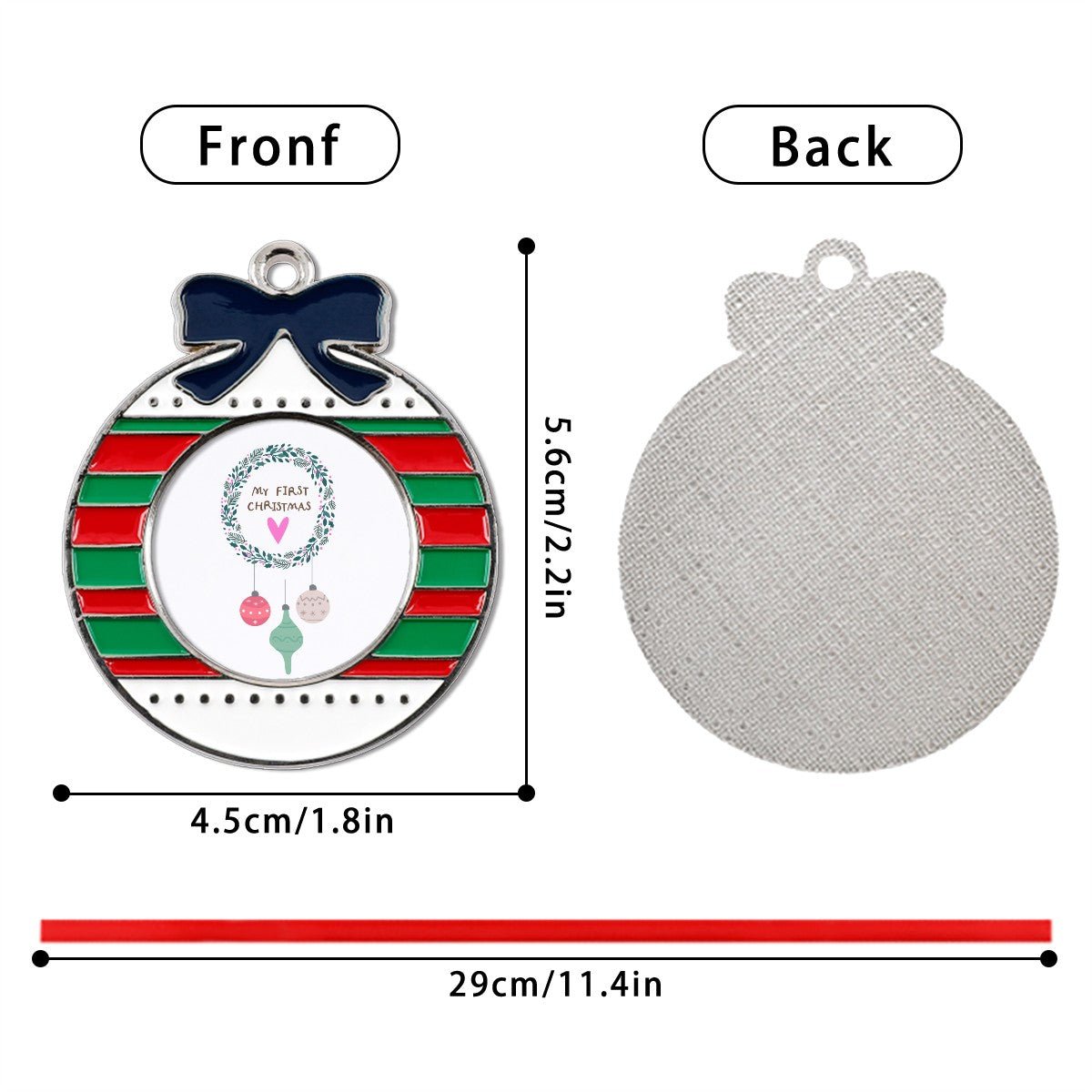 Circular Christmas Decorations Alloy Pendants - Estrella & The Stars