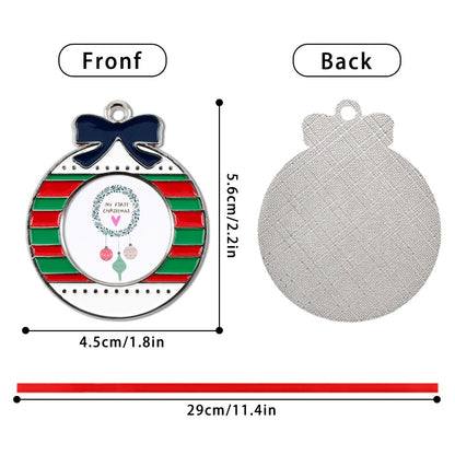 Circular Christmas Decorations Alloy Pendants - Estrella & The Stars