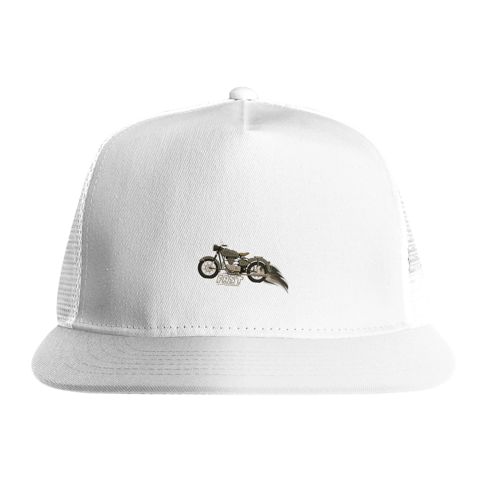 5 Panel Trucker Cap | Yupoong 6006 White - Estrella & The Stars