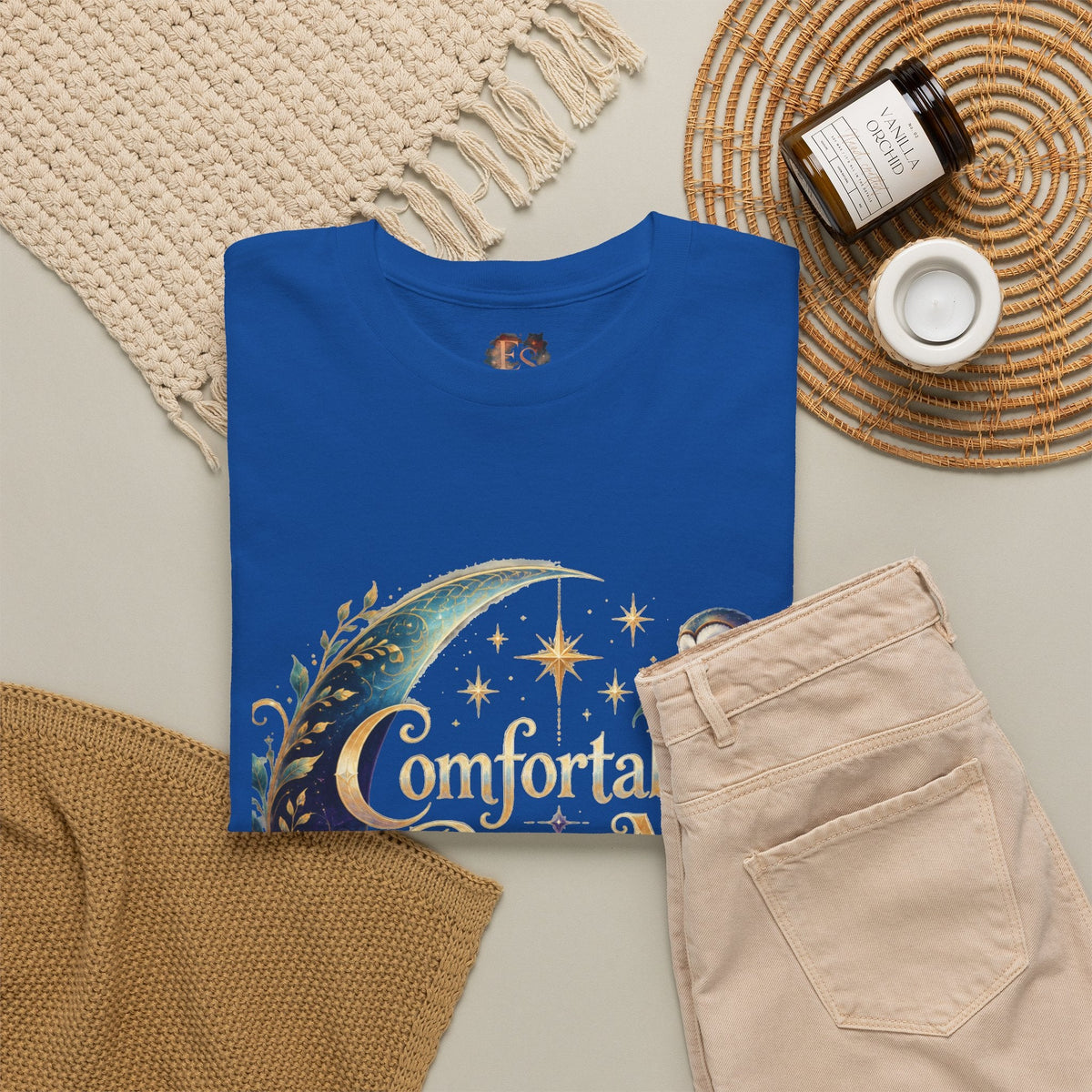 Comfortable Being Me Moon T-Shirt — Self-Love Owl Graphic Tee - Estrella & The Stars