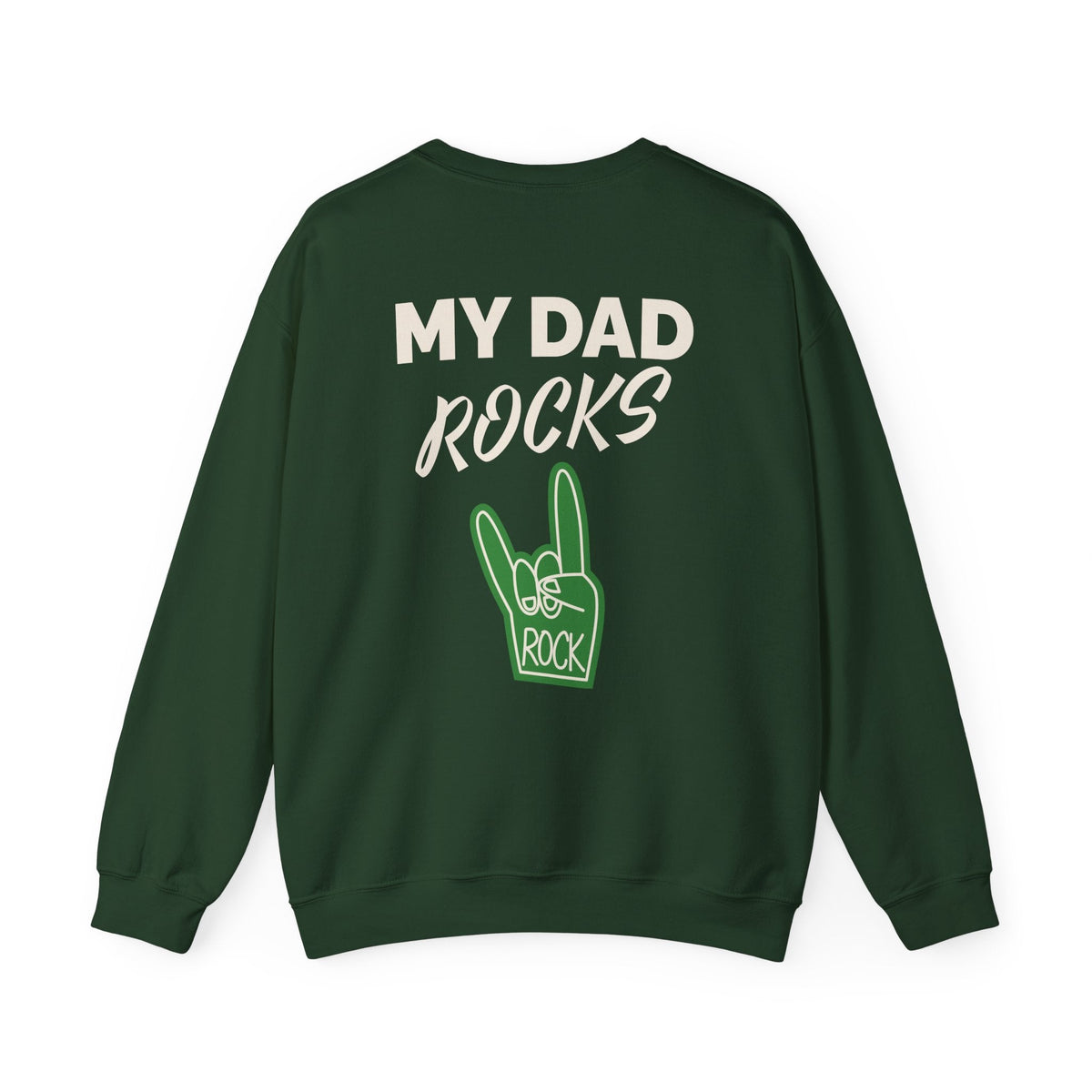 Crewneck Sweatshirt - Communication Comes in Many Forms / My Dad Rocks Graphic - Estrella & The Stars