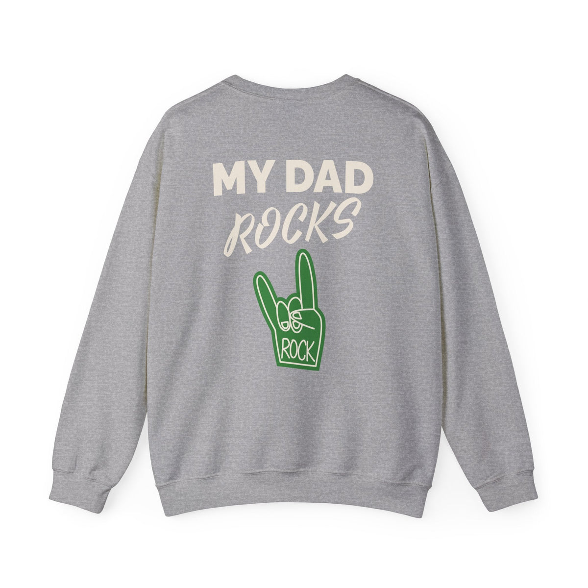 Crewneck Sweatshirt - Communication Comes in Many Forms / My Dad Rocks Graphic - Estrella & The Stars