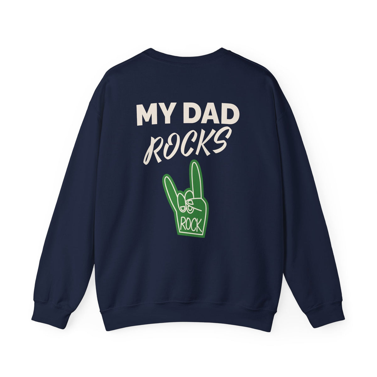 Crewneck Sweatshirt - Communication Comes in Many Forms / My Dad Rocks Graphic - Estrella & The Stars