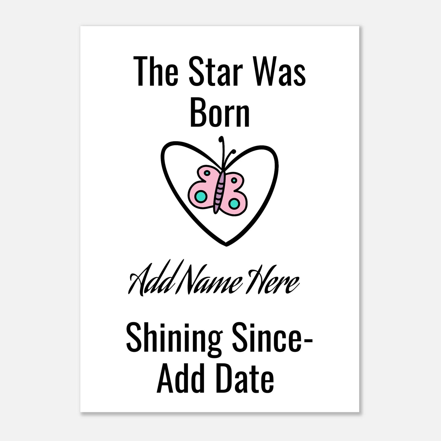 Premium Matte Paper Poster 13x18 cm / 5x7″ - Estrella & The Stars