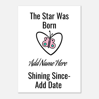 Premium Matte Paper Poster 13x18 cm / 5x7″ - Estrella & The Stars