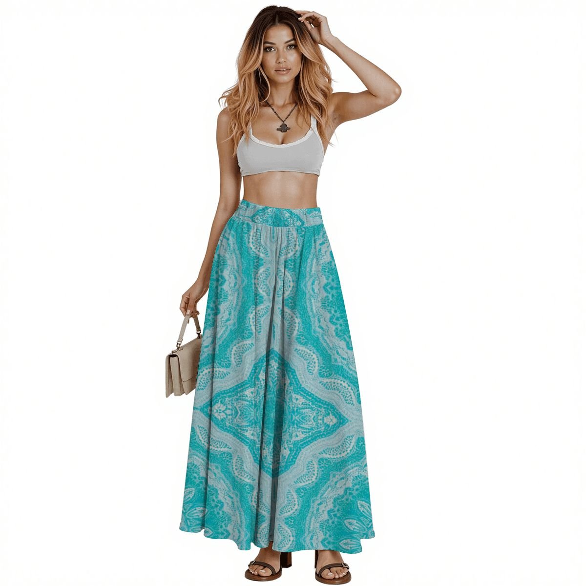 Women's Fashion: Midi Skirt with Pockets - Pocket Perfect Style! - Estrella & The Stars