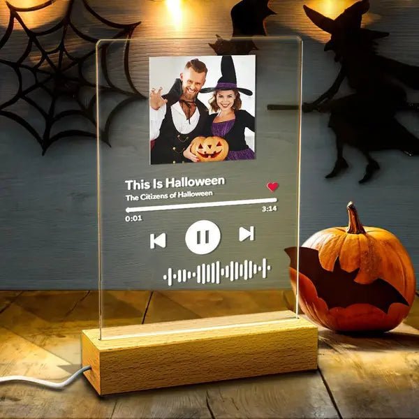 Custom Scannable Code Acrylic Music Song Plaque Night Light - Estrella & The Stars