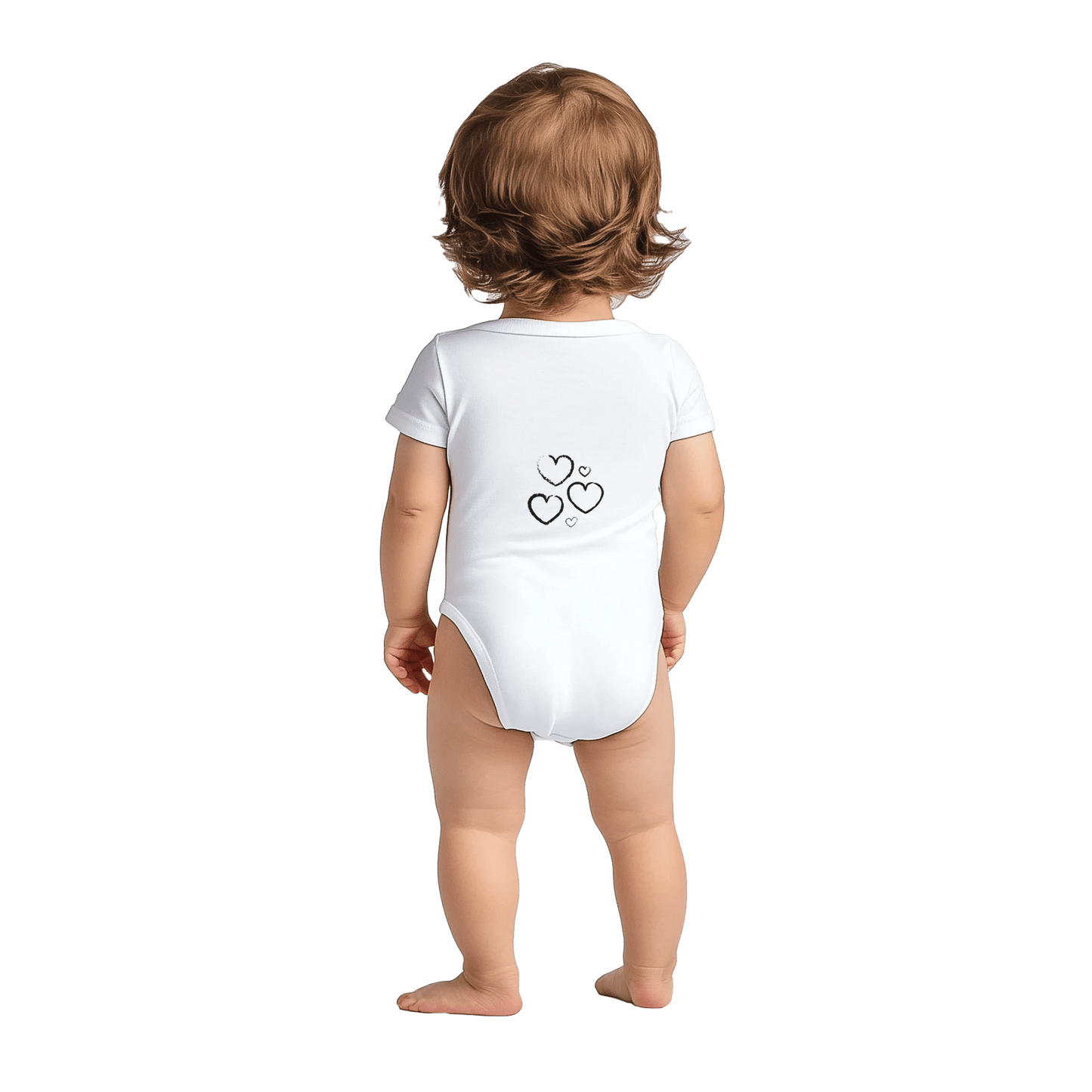 Classic Baby Short Sleeve Bodysuit White - Estrella & The Stars