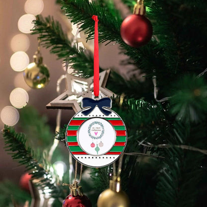 Circular Christmas Decorations Alloy Pendants - Estrella & The Stars