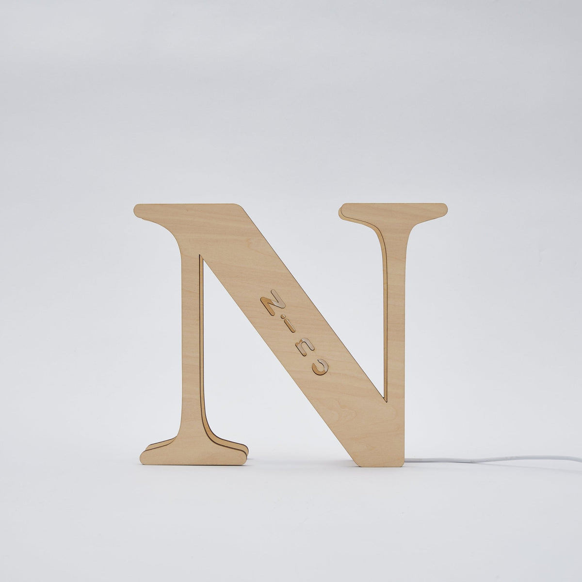 Personalised Wooden Letter Lamp Custom Name Alphabet Night Lights 19CM - Estrella & The Stars