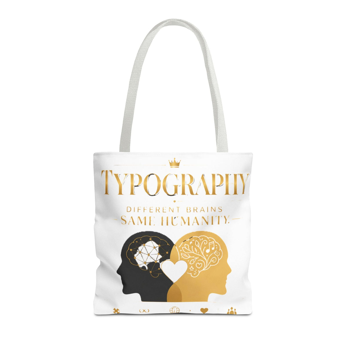 Equality Minds Tote Bag — 'Different Brains Same Humanity' Graphic Tote - Estrella & The Stars