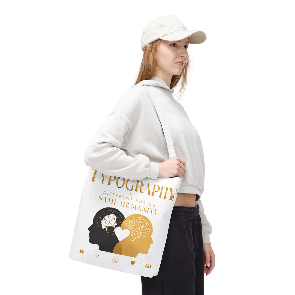 Equality Minds Tote Bag — 'Different Brains Same Humanity' Graphic Tote - Estrella & The Stars