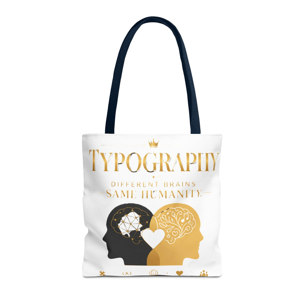 Equality Minds Tote Bag — 'Different Brains Same Humanity' Graphic Tote - Estrella & The Stars