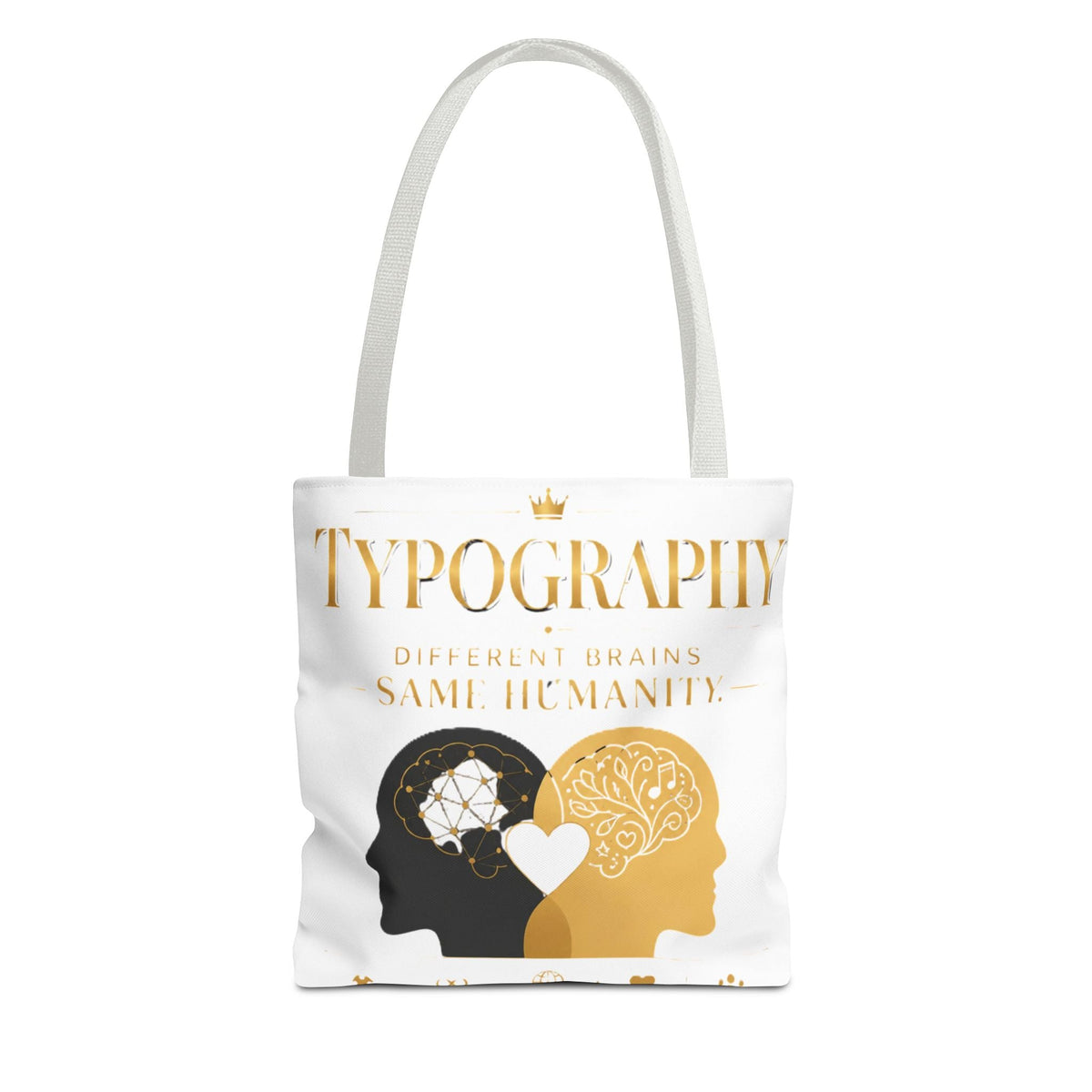 Equality Minds Tote Bag — 'Different Brains Same Humanity' Graphic Tote - Estrella & The Stars