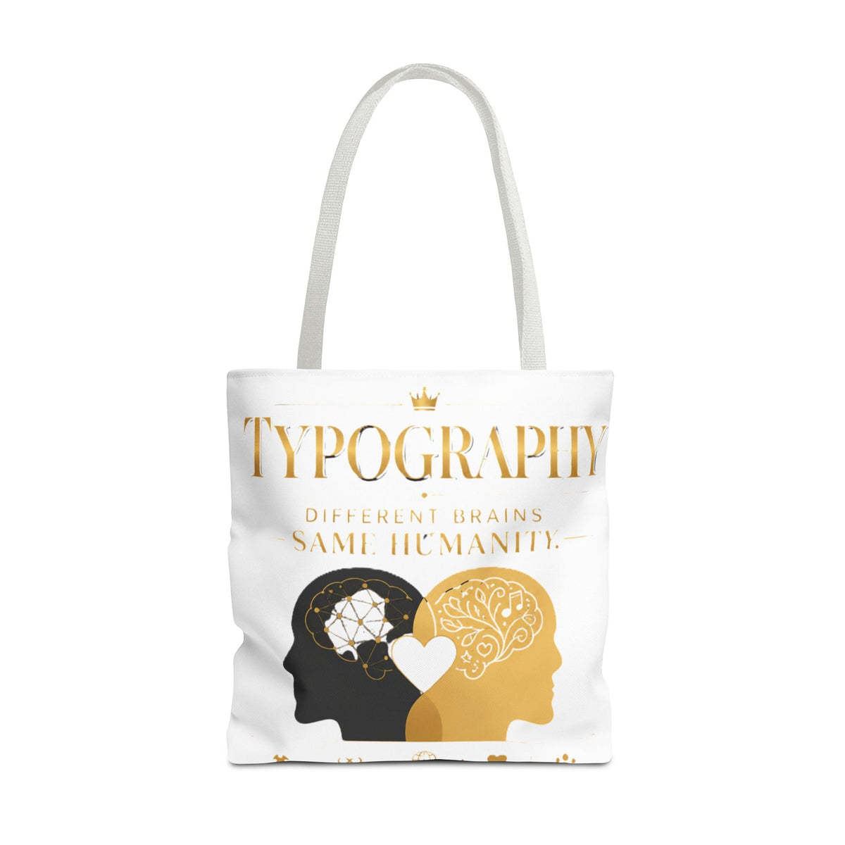 Equality Minds Tote Bag — 'Different Brains Same Humanity' Graphic Tote - Estrella & The Stars
