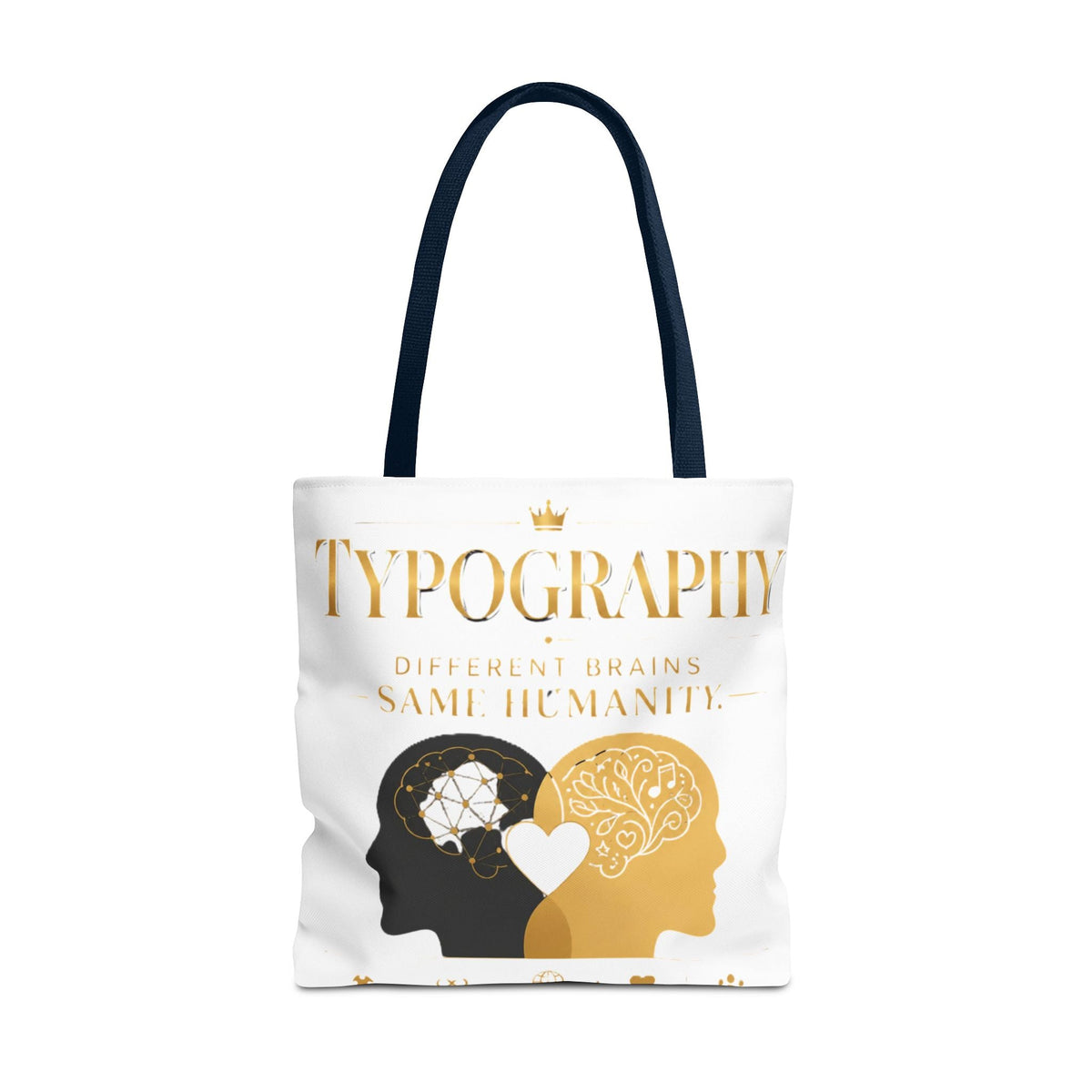 Equality Minds Tote Bag — 'Different Brains Same Humanity' Graphic Tote - Estrella & The Stars
