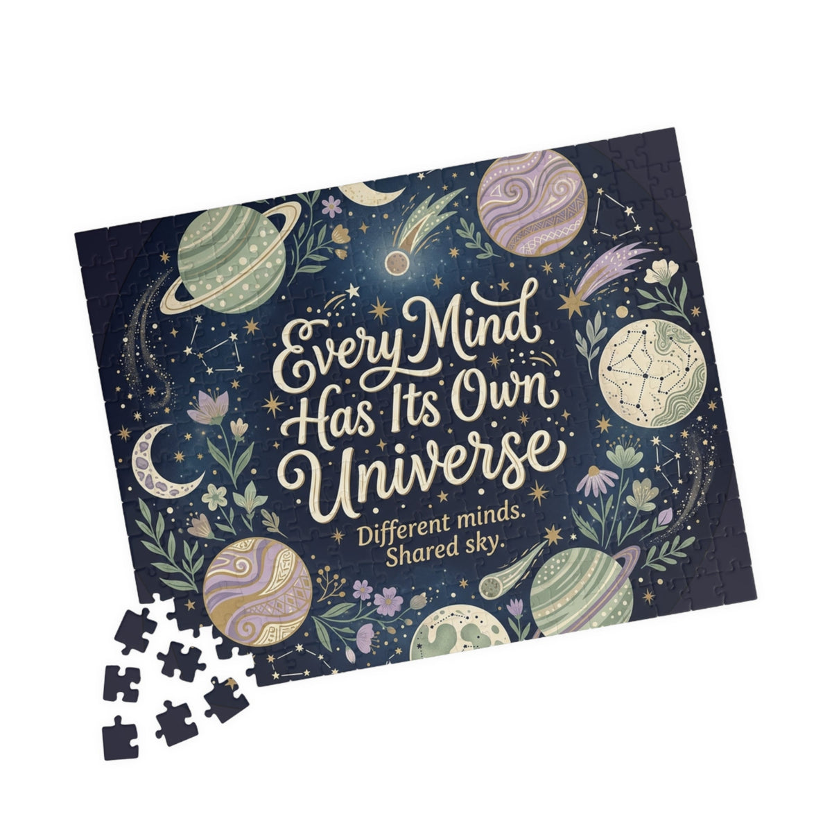 Every Mind Has Its Own Universe Puzzle — Inspirational Space Jigsaw (110–1014 pcs) - Estrella & The Stars