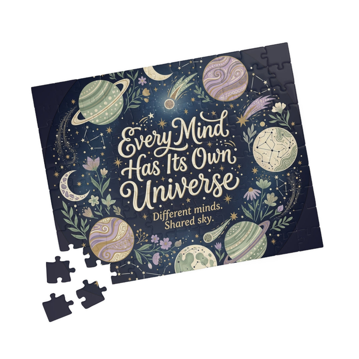 Every Mind Has Its Own Universe Puzzle — Inspirational Space Jigsaw (110–1014 pcs) - Estrella & The Stars