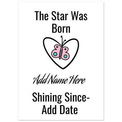 Premium Matte Paper Poster 13x18 cm / 5x7″ - Estrella & The Stars