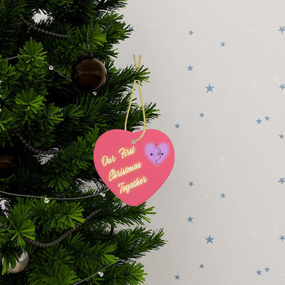 Heart Shape Ceramic Ornaments Christmas Decorations - Estrella & The Stars