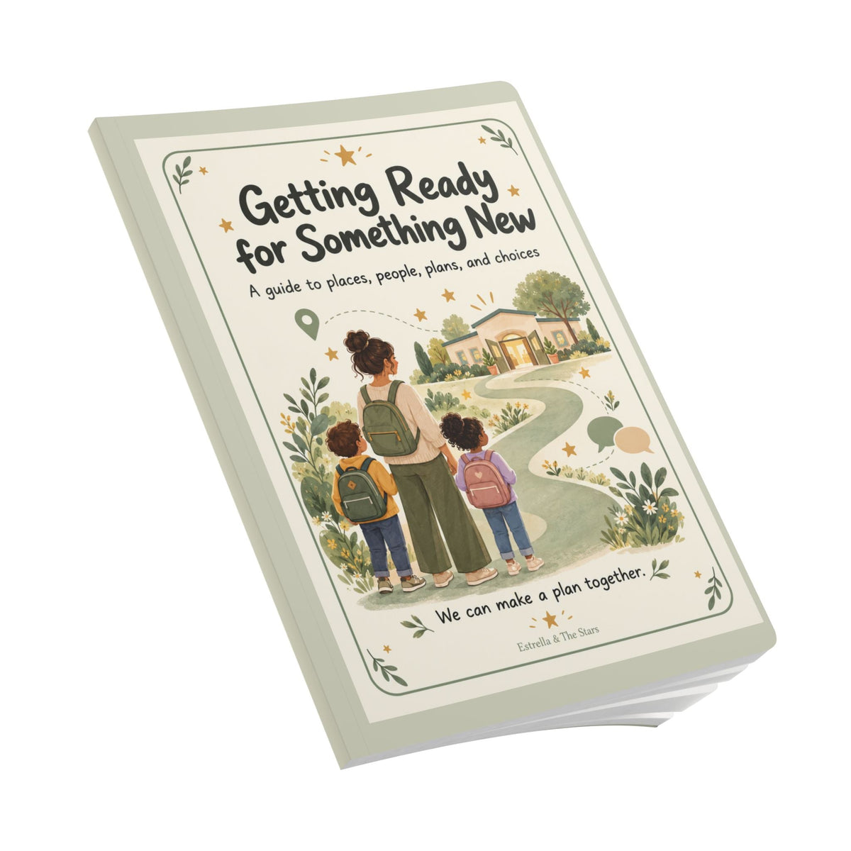 Getting Ready for Something New Softcover Journal — Guided Prep & Confidence Workbook - Estrella & The Stars