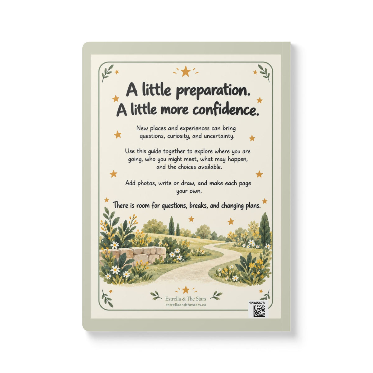 Getting Ready for Something New Softcover Journal — Guided Prep & Confidence Workbook - Estrella & The Stars