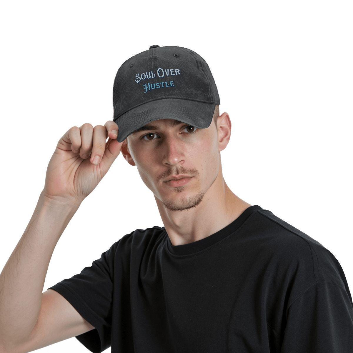 Unisex Washed Denim Baseball Cap - Estrella & The Stars