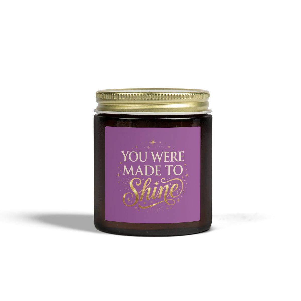 Inspirational Scented Candle — Coconut Apricot Wax (4oz & 9oz) — "You Were Made to Shine" - Estrella & The Stars