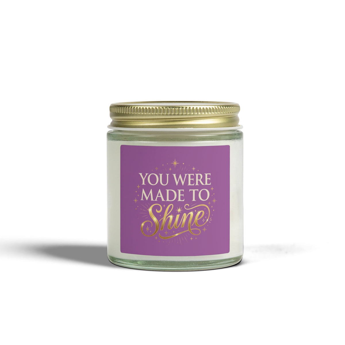 Inspirational Scented Candle — Coconut Apricot Wax (4oz & 9oz) — "You Were Made to Shine" - Estrella & The Stars