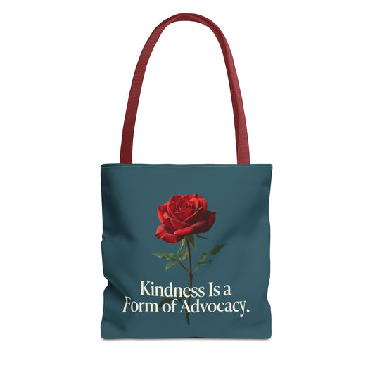 Kindness Is a Form of Advocacy Rose Tote Bag - Estrella & The Stars