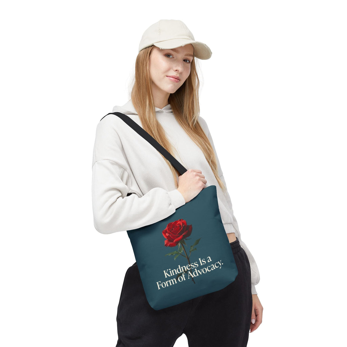 Kindness Is a Form of Advocacy Rose Tote Bag - Estrella & The Stars