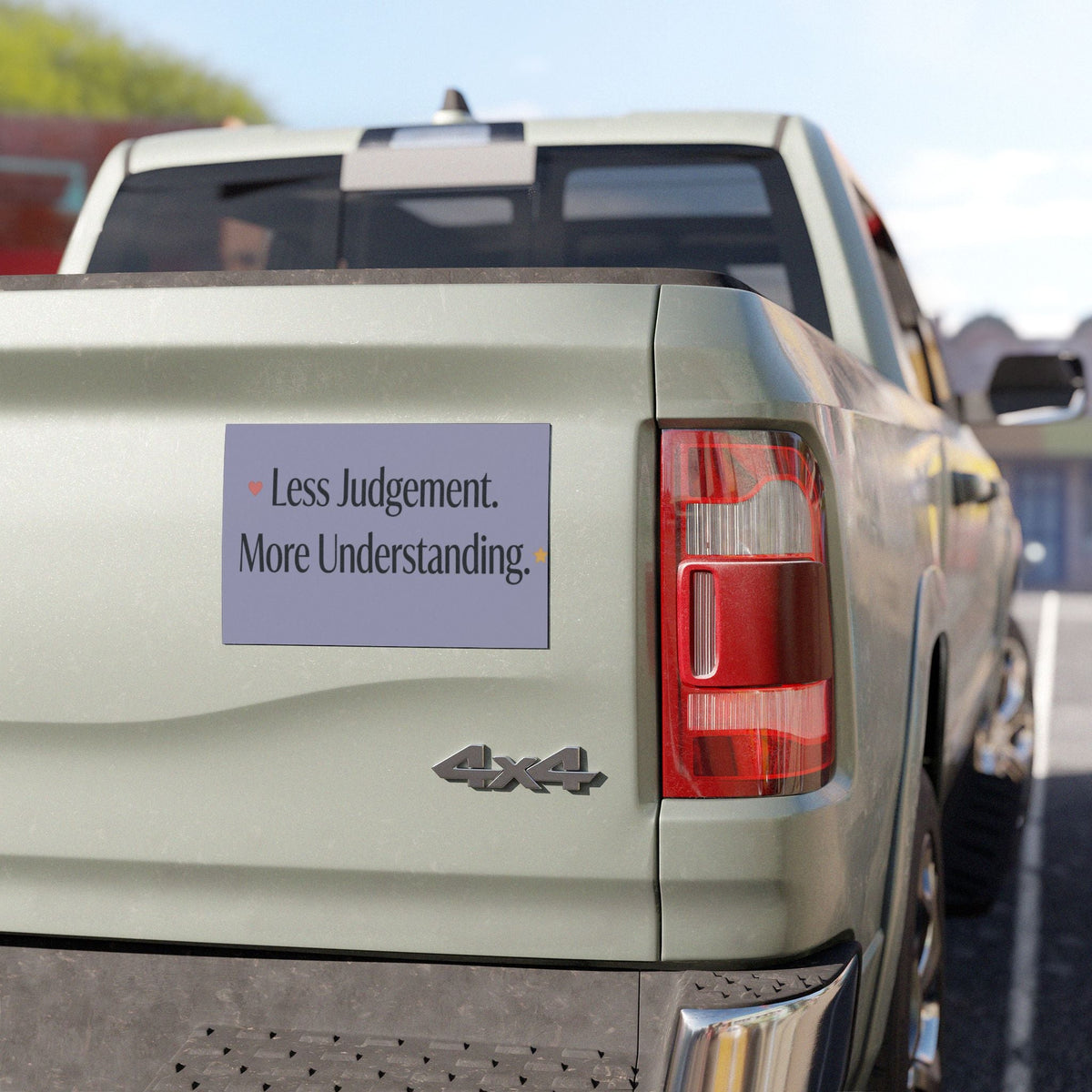 Less Judgement More Understanding Car Magnet - Estrella & The Stars