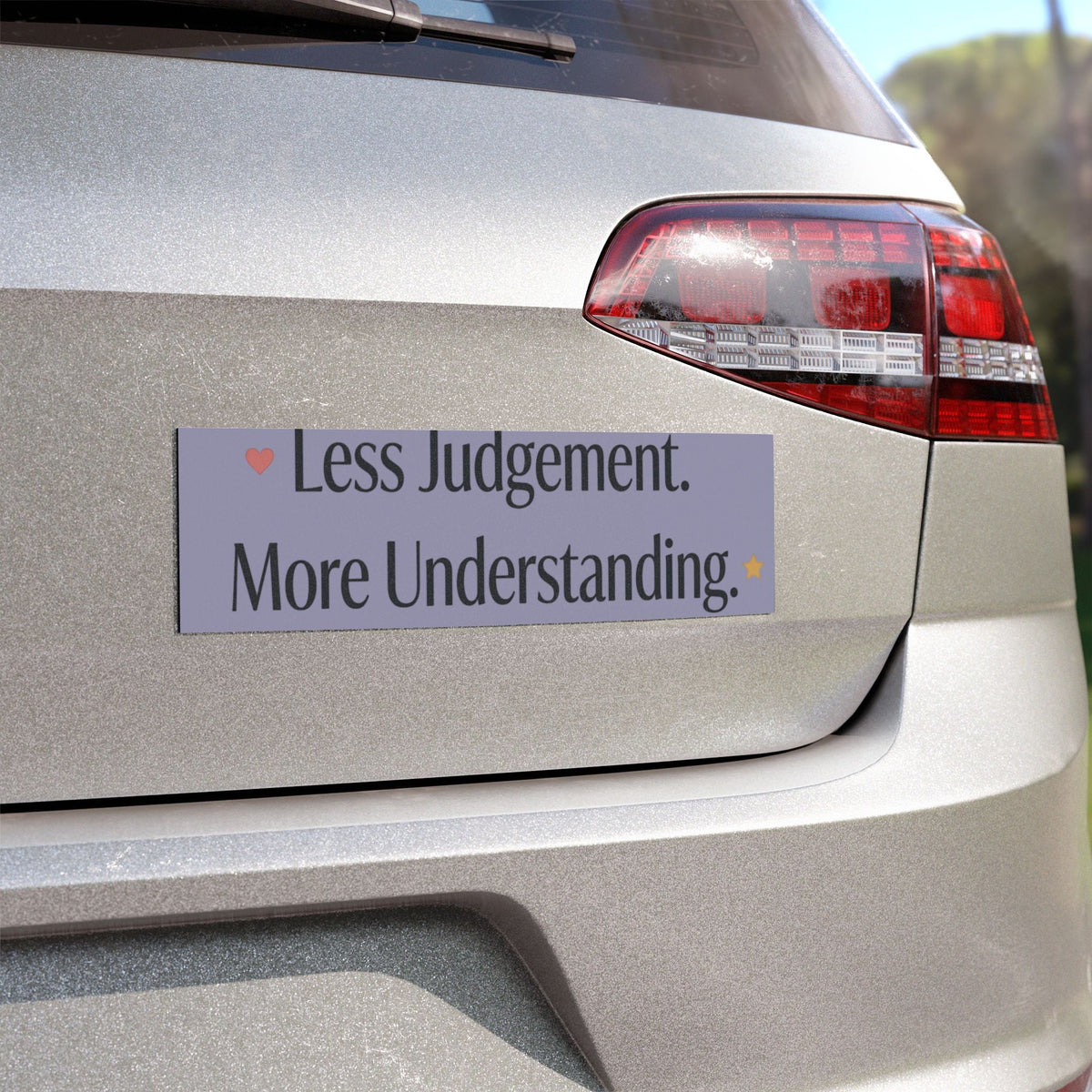 Less Judgement More Understanding Car Magnet - Estrella & The Stars