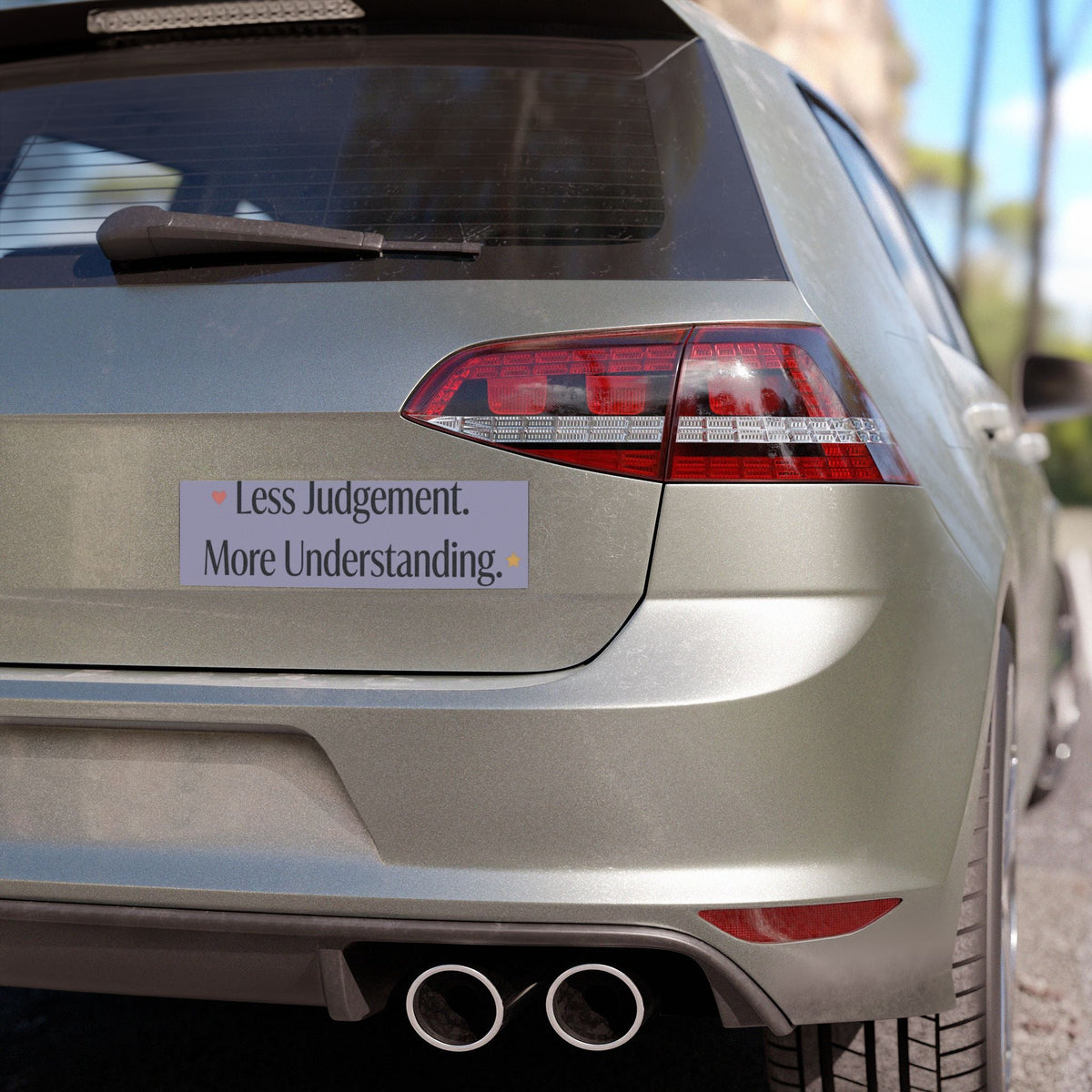 Less Judgement More Understanding Car Magnet - Estrella & The Stars