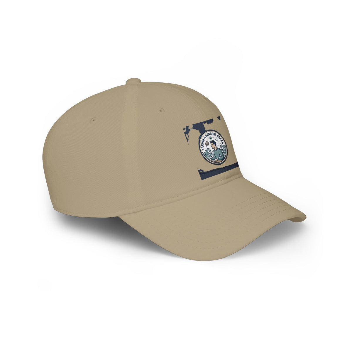Low Profile Baseball Cap — 'Sea Captain' Vintage Nautical Embroidered Patch - Estrella & The Stars