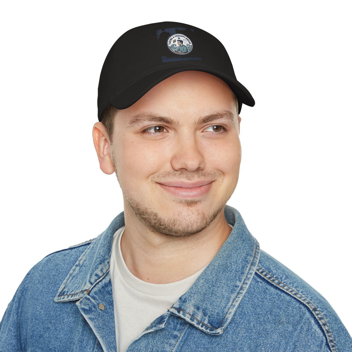 Low Profile Baseball Cap — 'Sea Captain' Vintage Nautical Embroidered Patch - Estrella & The Stars