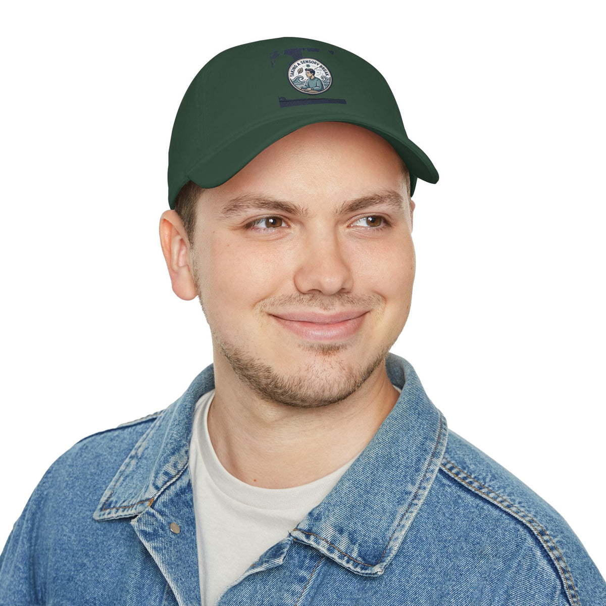 Low Profile Baseball Cap — 'Sea Captain' Vintage Nautical Embroidered Patch - Estrella & The Stars