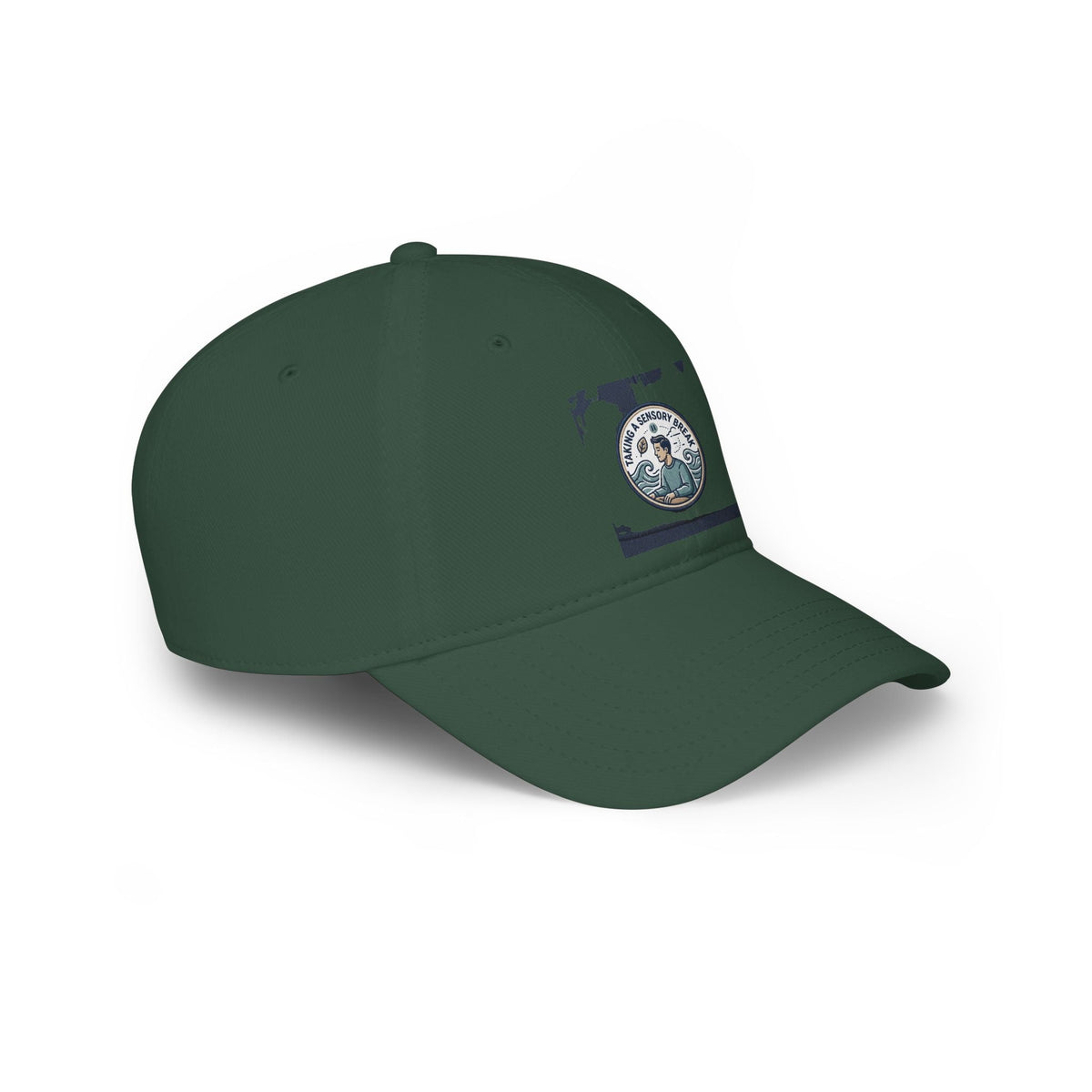 Low Profile Baseball Cap — 'Sea Captain' Vintage Nautical Embroidered Patch - Estrella & The Stars